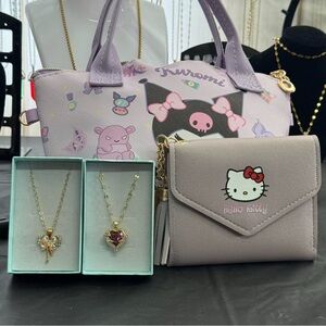 Hello Kitty and Kuromi Accessories Set